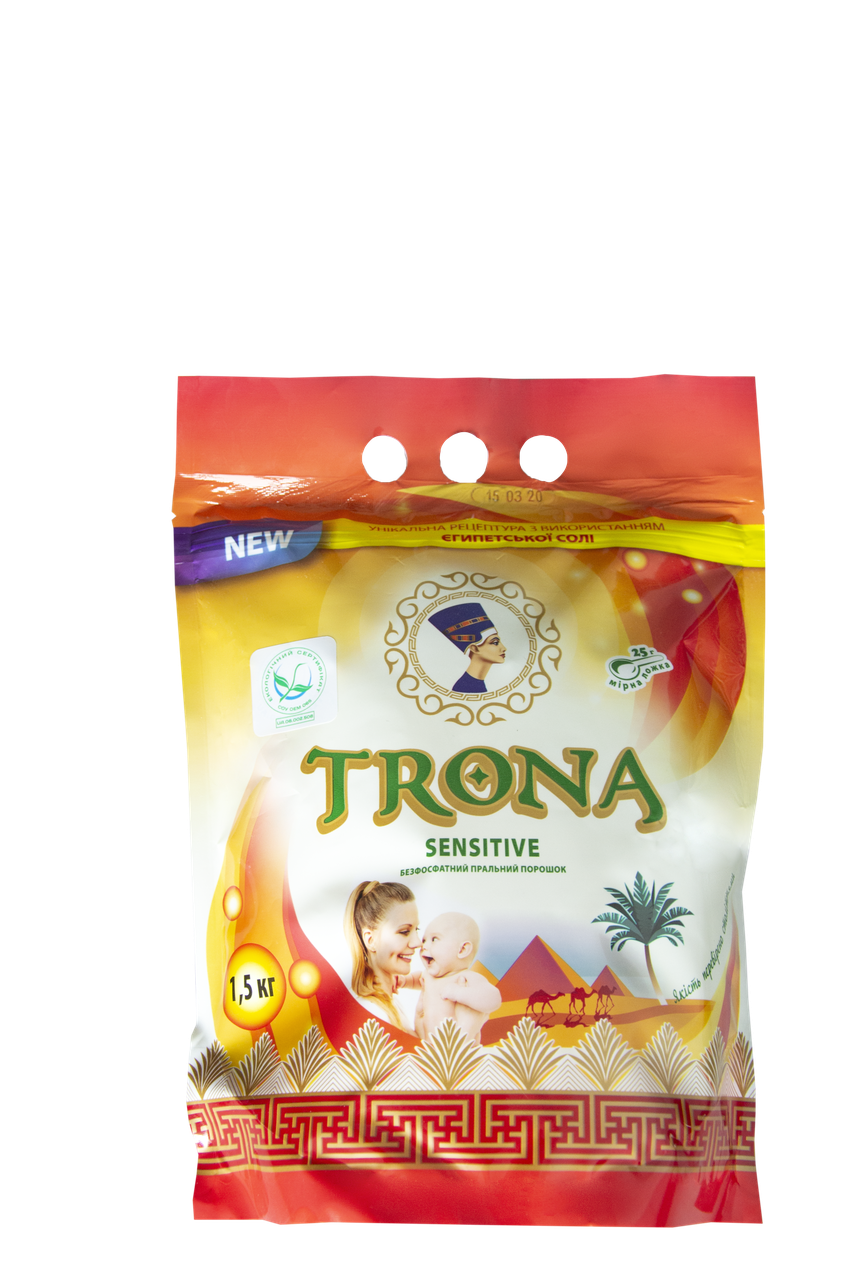 ЕКО Порошок для прання TRONA SENSETIVE 1,5 кг